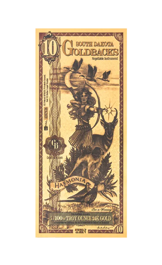 10 South Dakota Goldback front